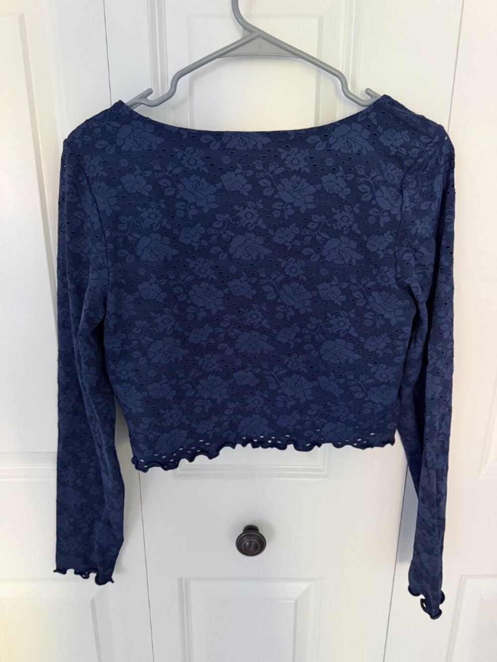 OFFLINE By Aerie Treat Yourself Long Sleeve - Large - Navy - Picture 3 of 3